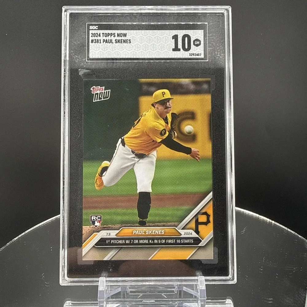 PAUL SKENES 2024 TOPPS NOW #381 SGC 10 Pittsburgh Pirates